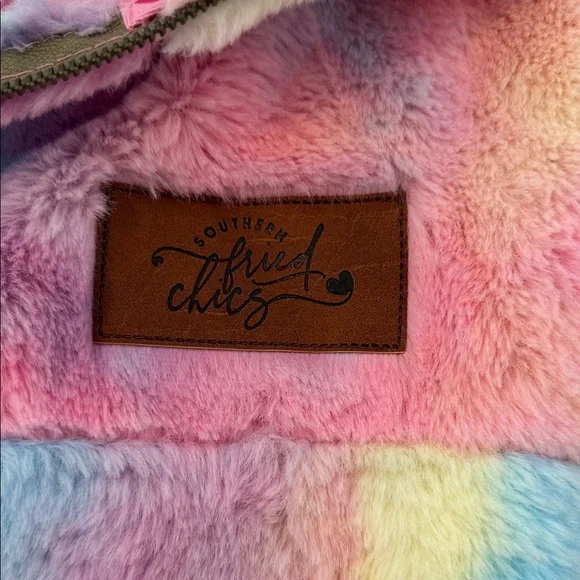 NWT Southern Fried Chicks Colorful Women's Teddy Jacket - Picture 5 of 7